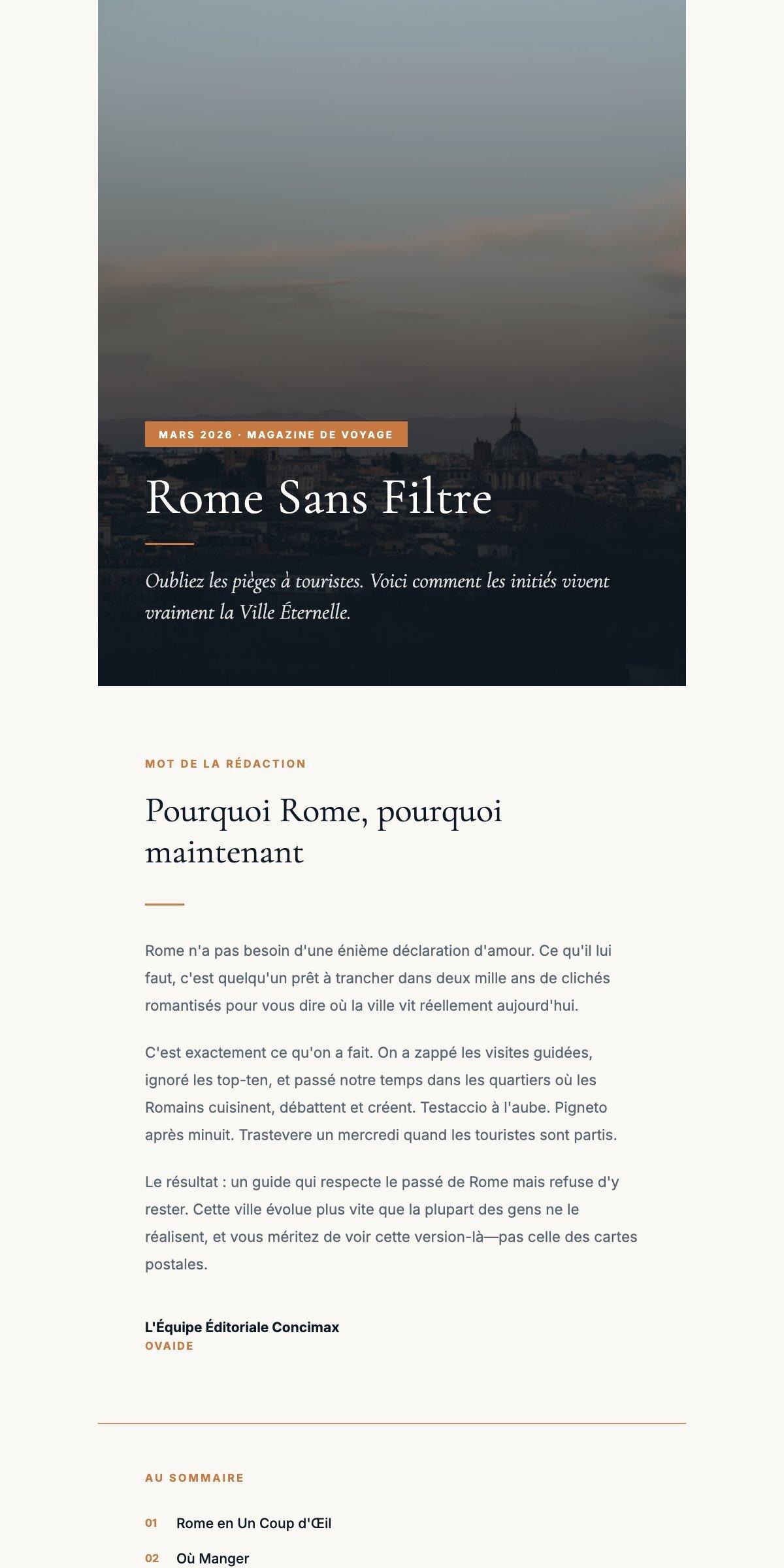Votre prochaine destination, décodée